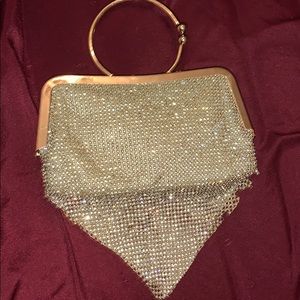 Diamond sequined clutch